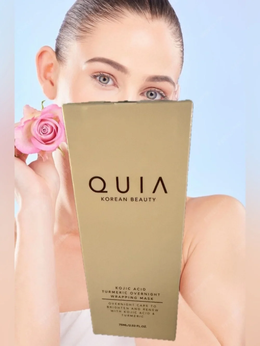 QUIA Korean Beauty Kojic Acid Turmeric Overnight Mask - Gold